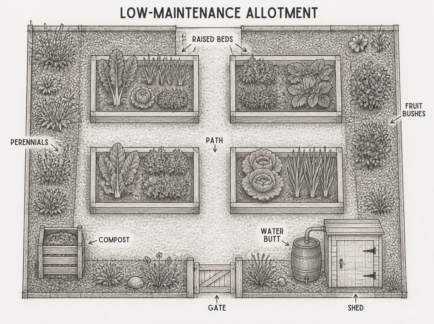 Low Maintenance allotment